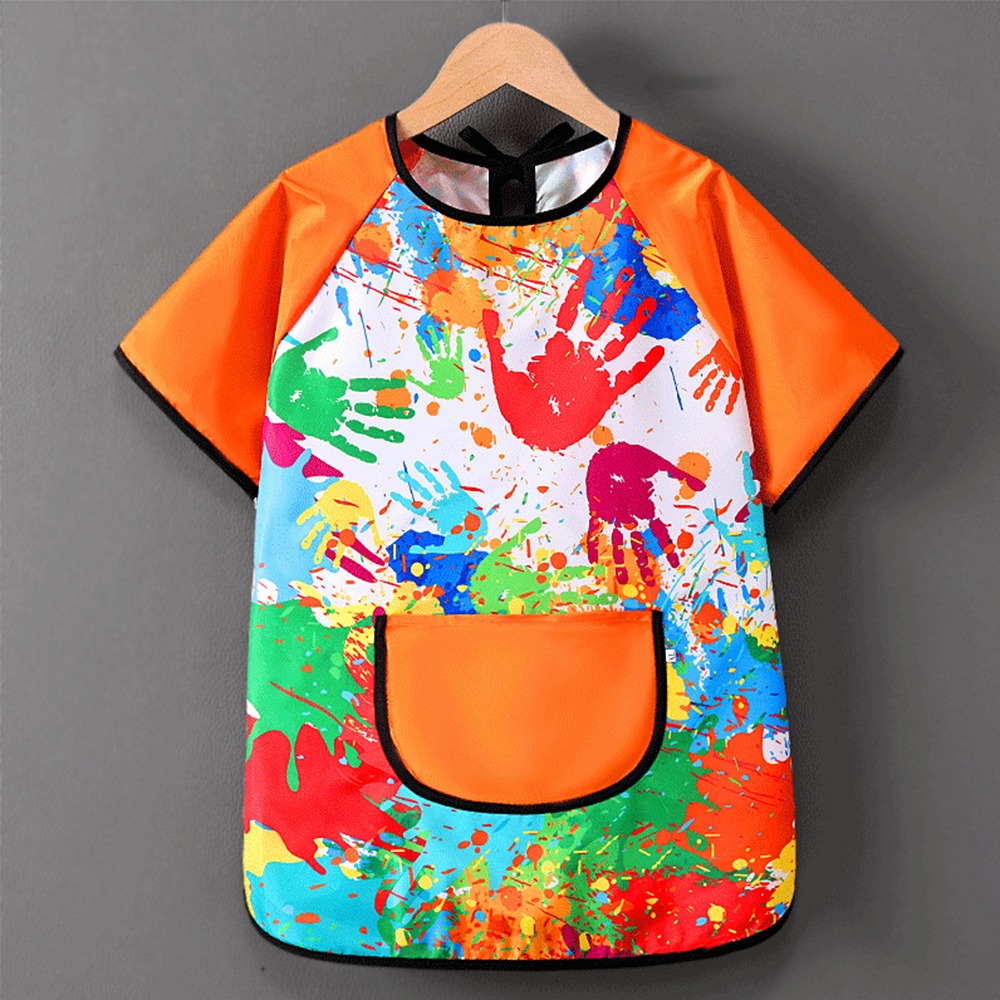 Kitchen Baking Drawing - Delantal de pintura de manga corta,