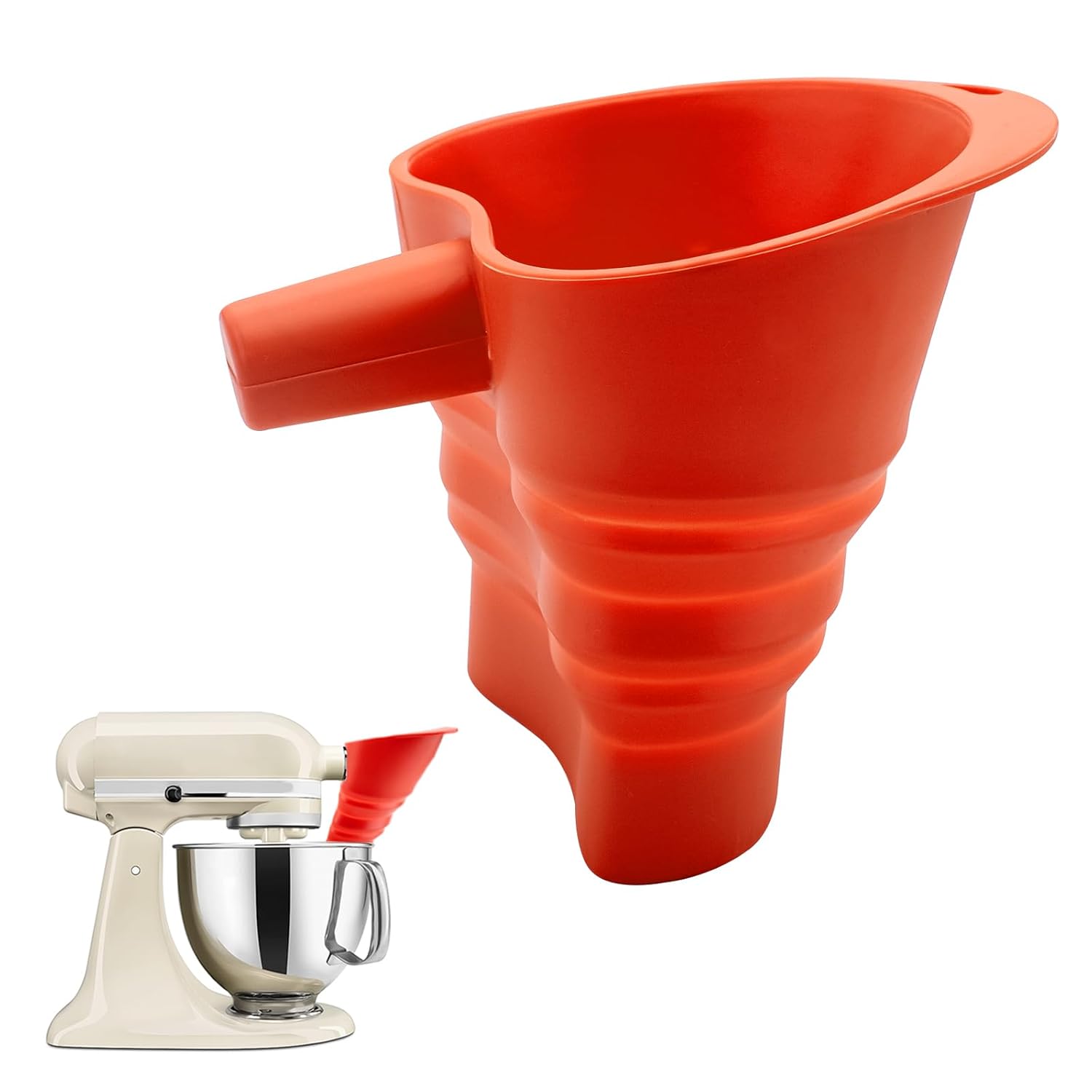 Kitchen Baking Aid - Embudo de Silicona de Grado Alimenticio,