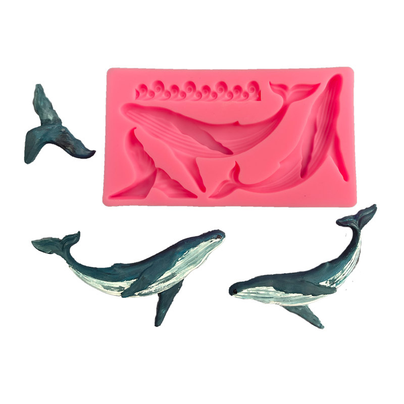 Kitchen Baking Store - Molde de silicona de ballena DIY,
