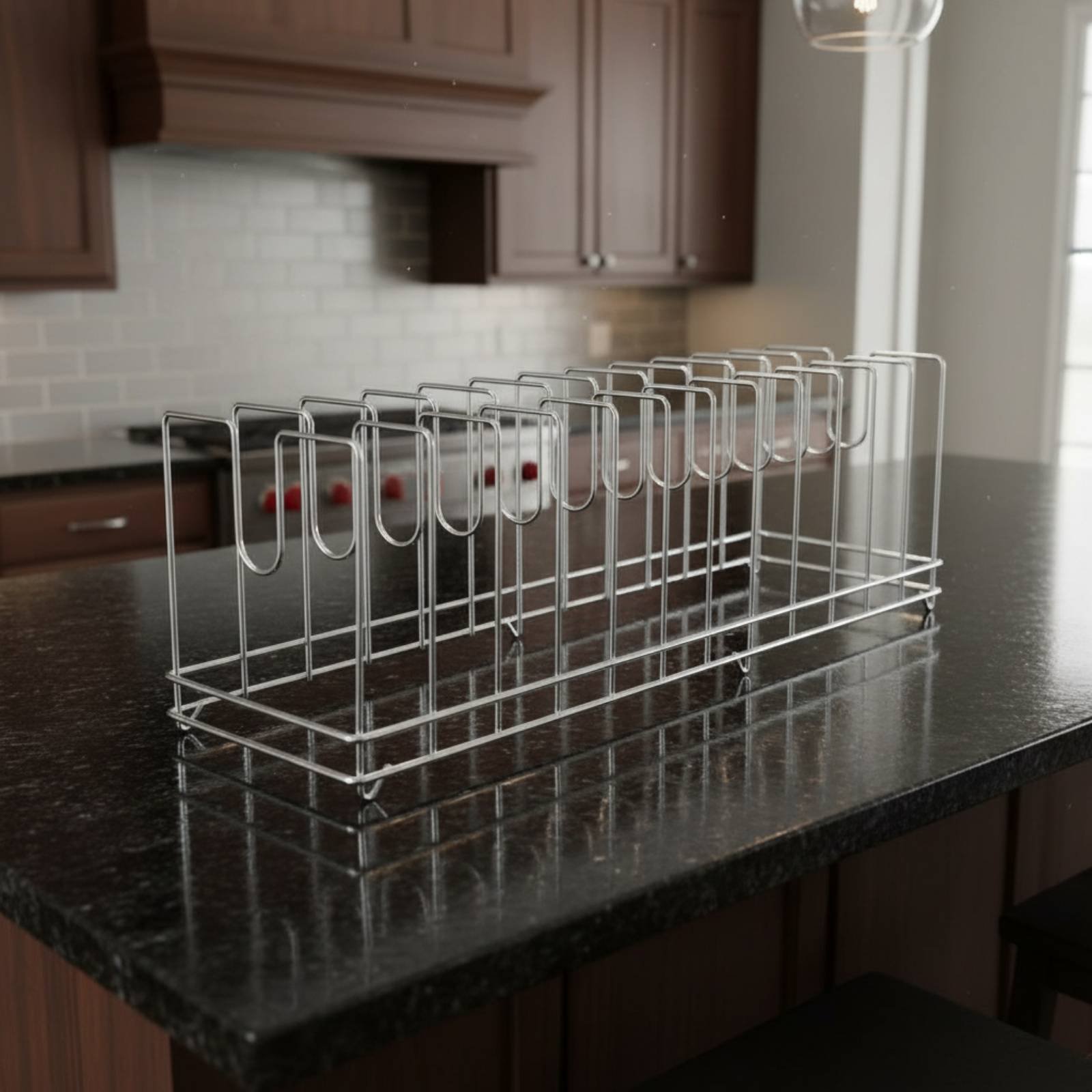 Kitchen Baking Pan Storage - Estante para Bandejas de Pizza, Ahorra