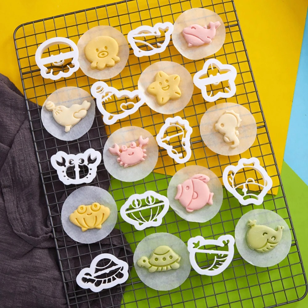 Kitchen Baking Cake - Cortadores de Galletas de Animales Marinos,