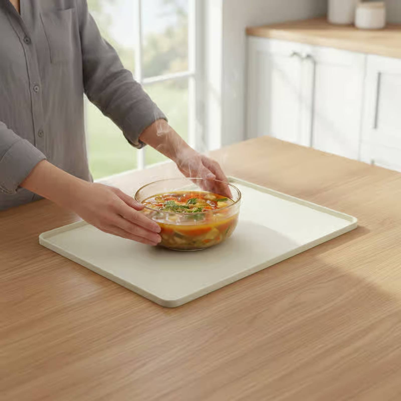 Kitchen Accessories For Baking - Tapete de Silicona para Microondas, Protector