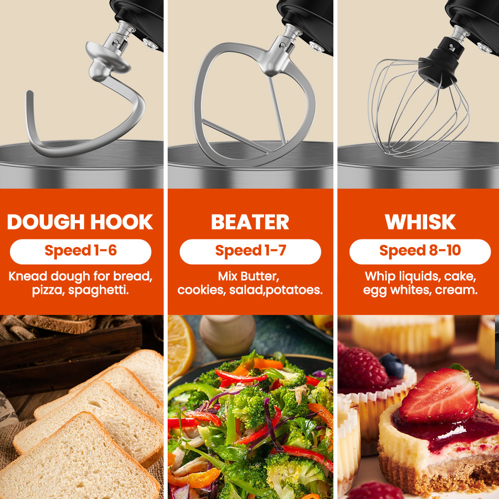 Batidora de pie de 5L, amasado - Stand Mixer Bowl reseña y precio
