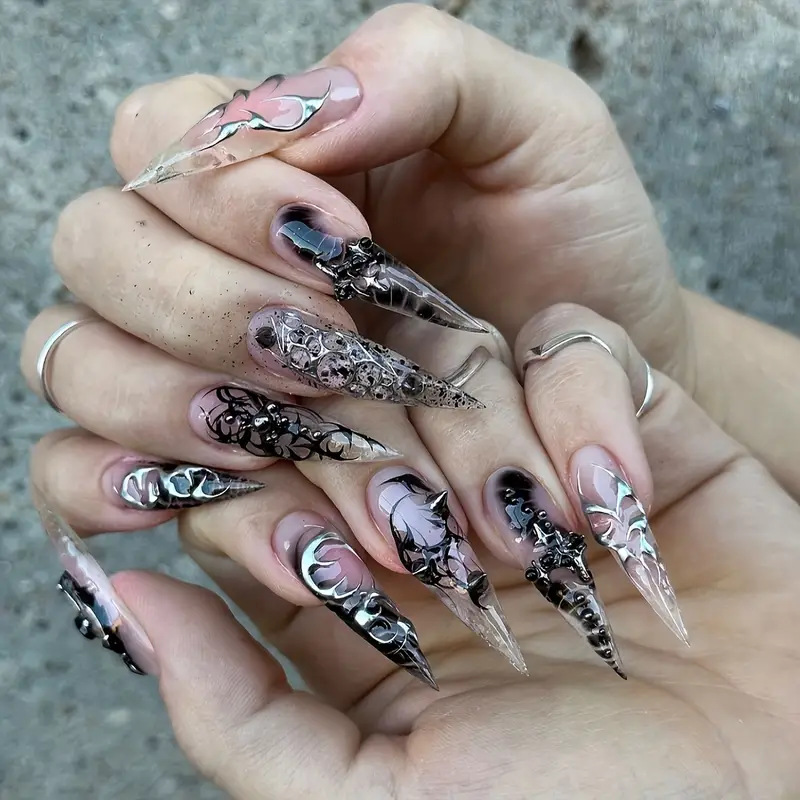 Juego de 24 Uñas Postizas Larg - Decorating Tip Set reseña y precio