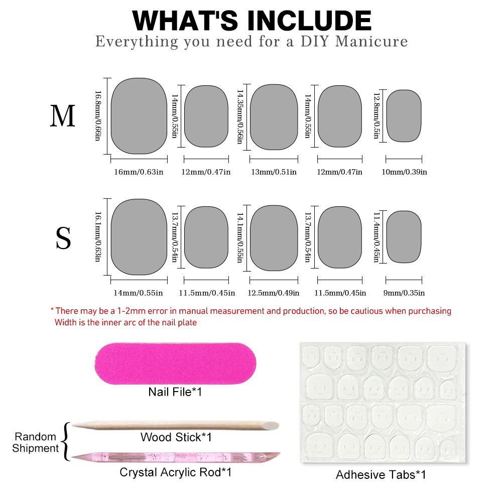 10 Uñas Postizas Cortas de Ver - Decorating Tip Set reseña y precio