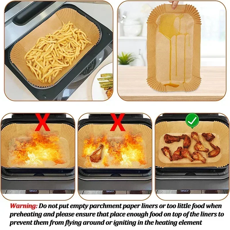 Papel desechable para freidora - Kitchen Baking Store reseña y precio