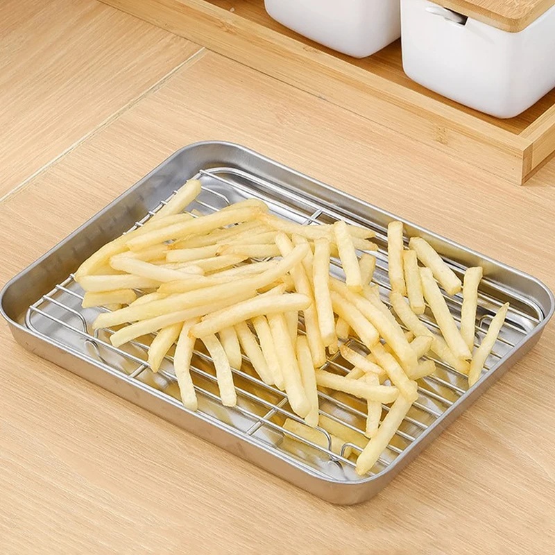 Bandeja para hornear de acero  - Kitchen Baking Rack reseña y precio