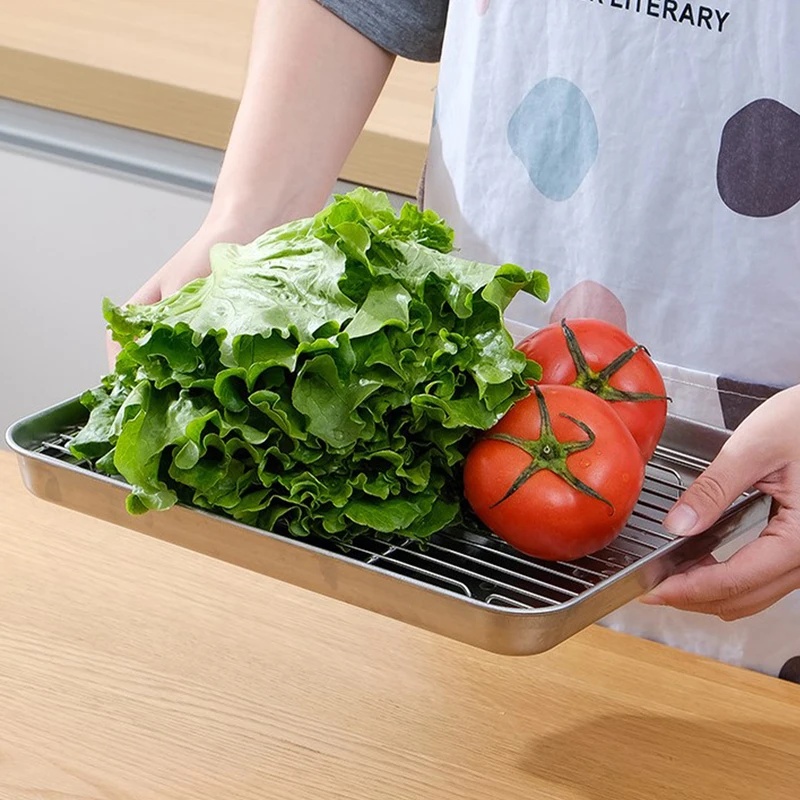Bandeja para hornear de acero  - Kitchen Baking Rack reseña y precio