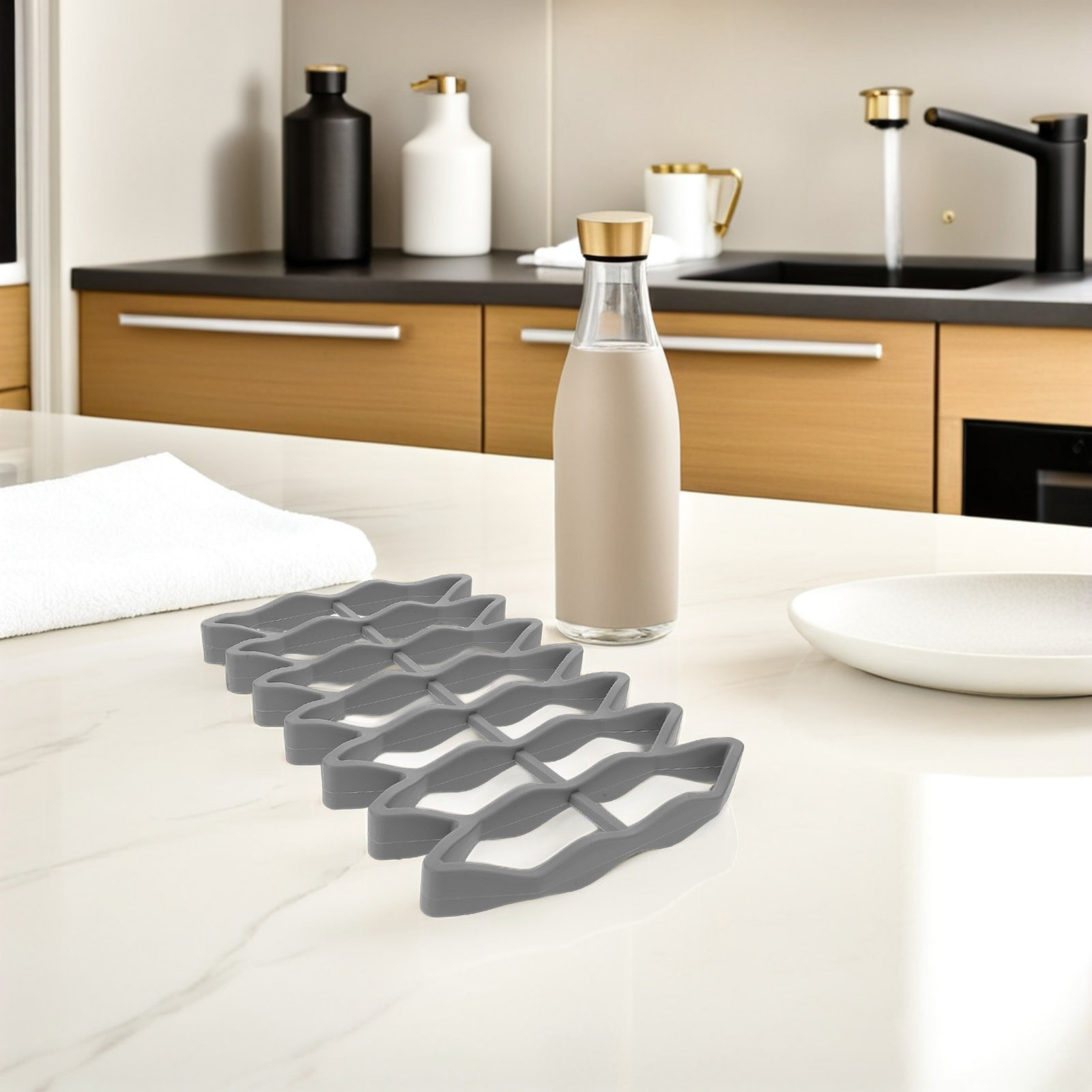 2 unidades de rejilla de silic - Kitchen Baking Rack reseña y precio