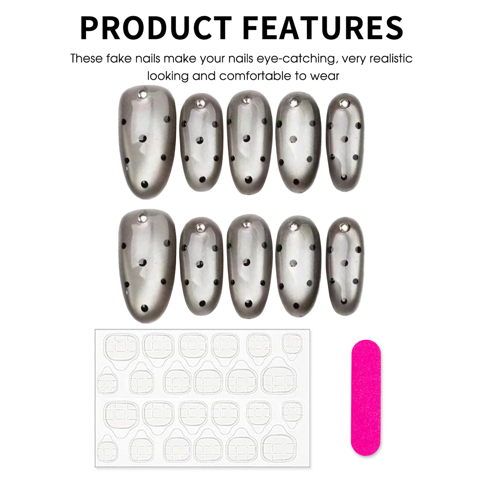10 Uñas Postizas Hechas a Mano - Decorating Tip Set reseña y precio