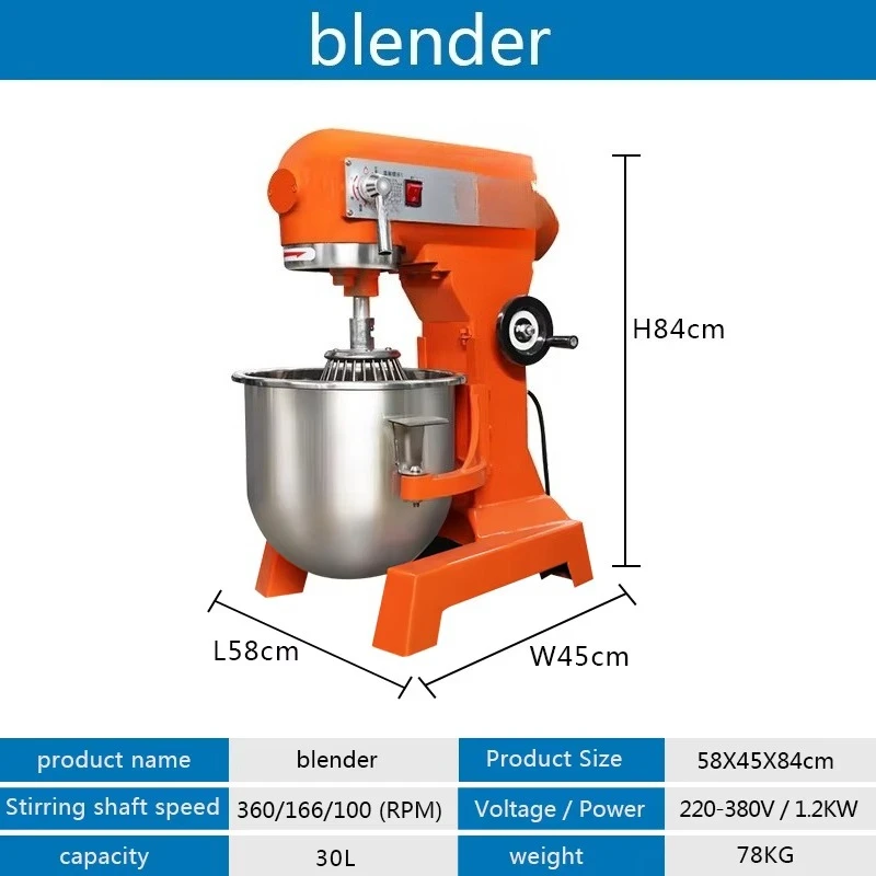 Batidora Eléctrica de 30L para - Kitchen Baking Cake reseña y precio