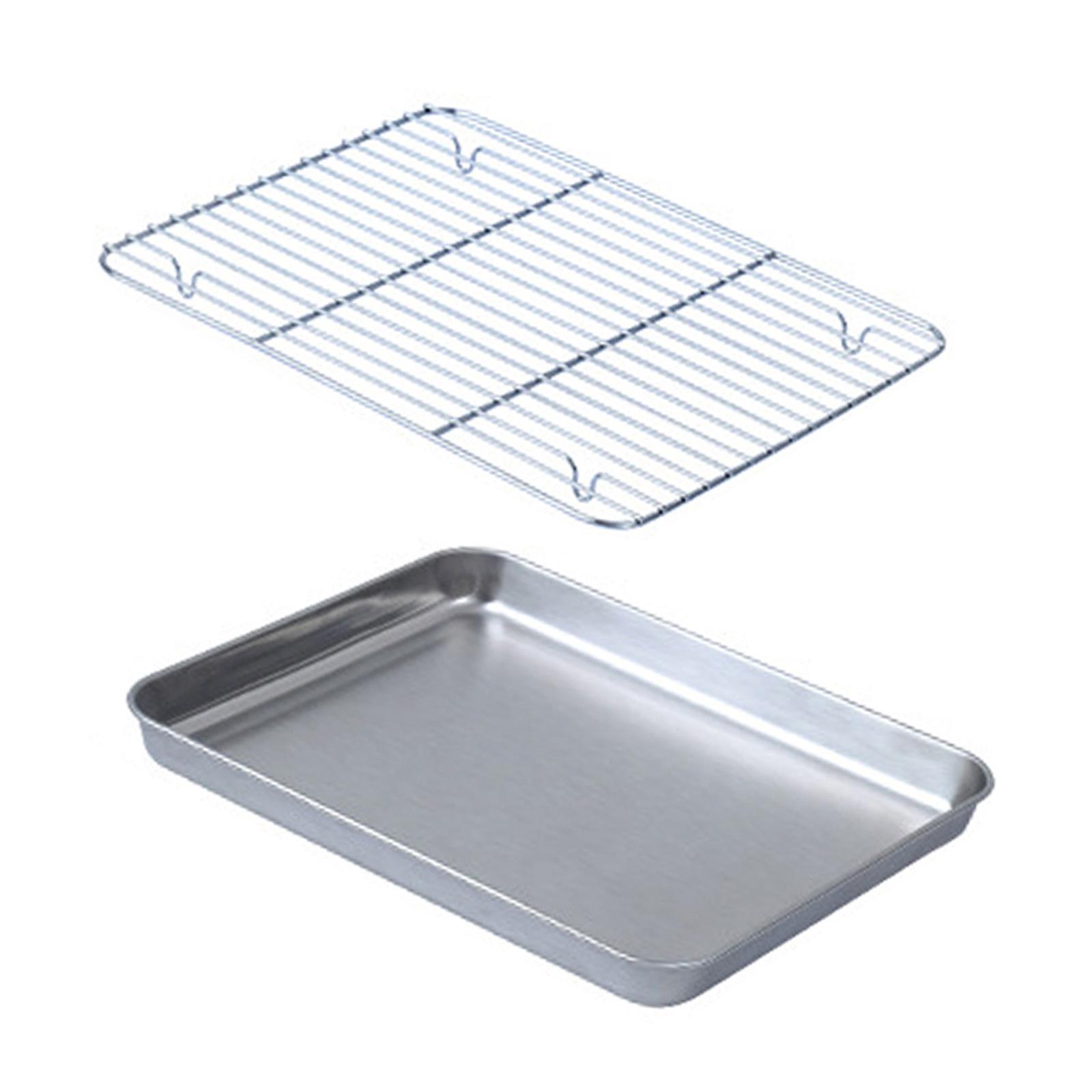 Bandeja de horno con rejilla d - Kitchen Baking Pan Storage reseña y precio