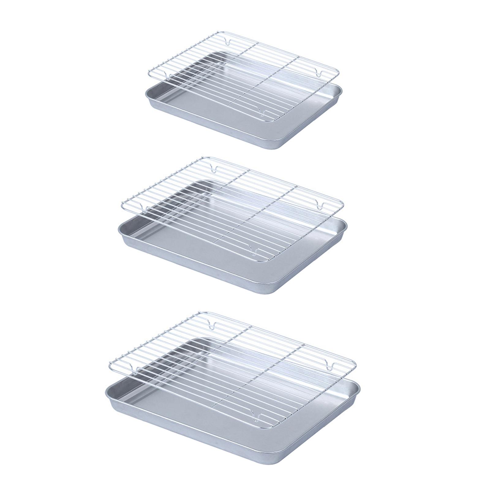 Bandeja de horno con rejilla d - Kitchen Baking Pan Storage reseña y precio