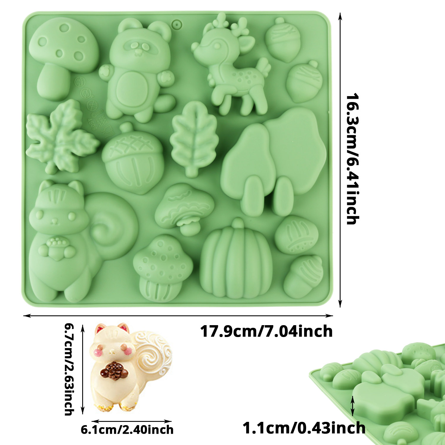 1 molde de silicona para paste - Kitchen Baking Molds reseña y precio