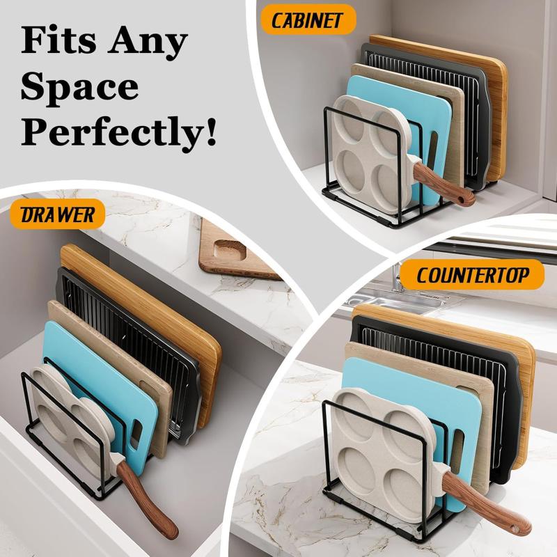 Organizador de utensilios de c - Kitchen Baking Pan Storage reseña y precio