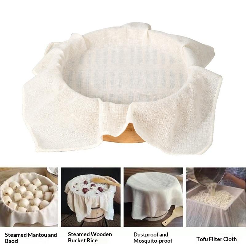 Paño de vapor redondo de algod - Kitchen Accessories For Baking reseña y precio