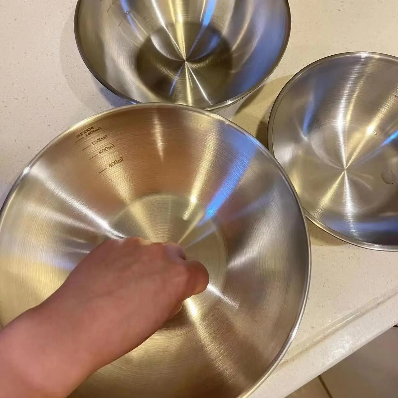 Juego de 3 Tazones de Acero In - Stand Mixer Bowl reseña y precio