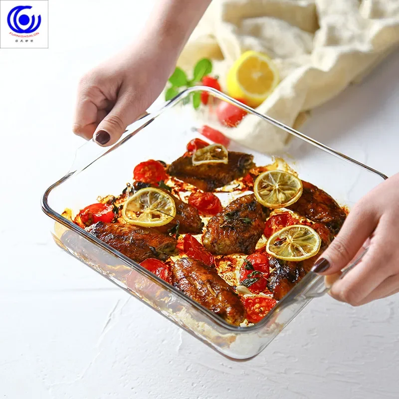 Plato de vidrio templado de gr - Kitchen Baking Pan Storage reseña y precio