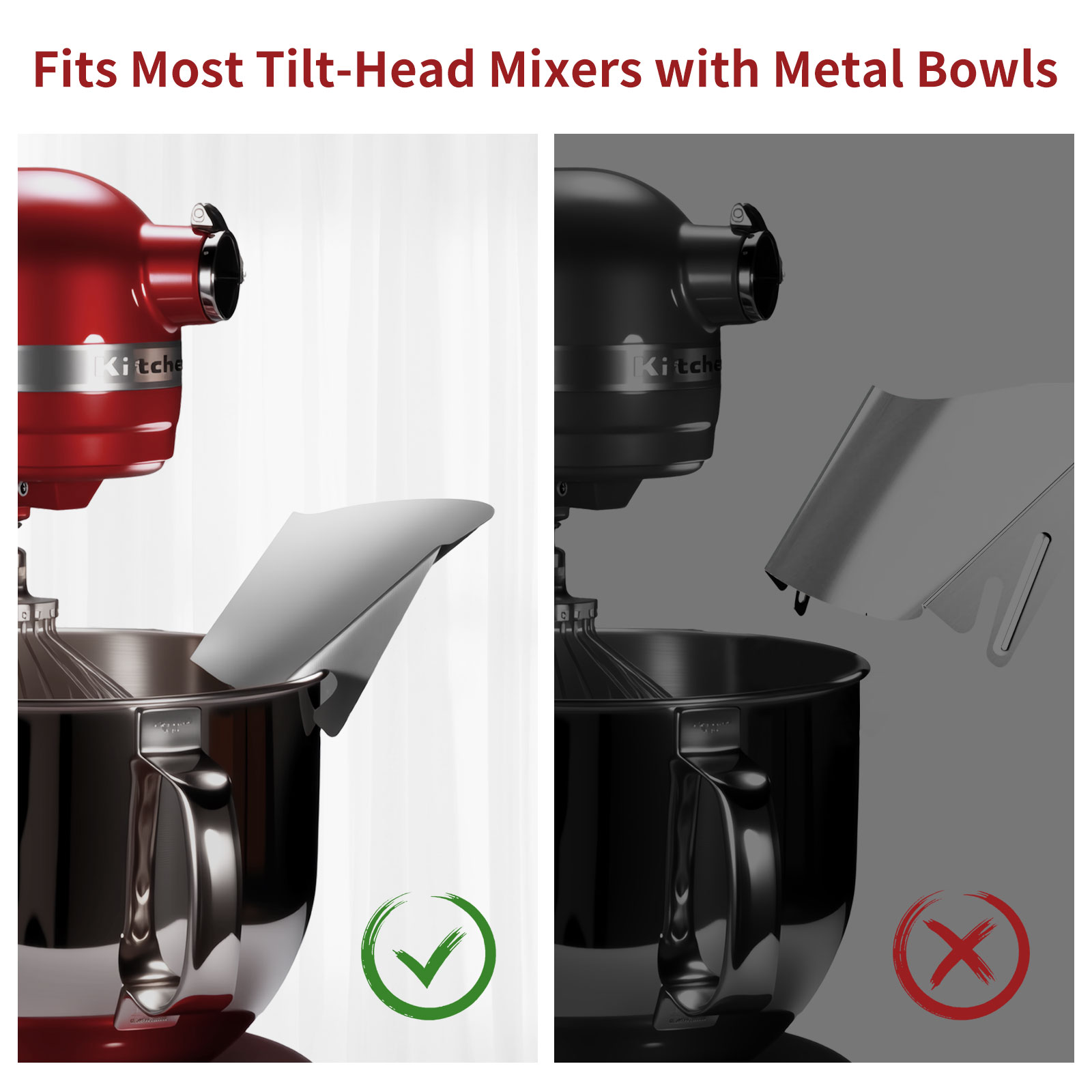 Protector basculante de acero  - Stand Mixer Bowl reseña y precio