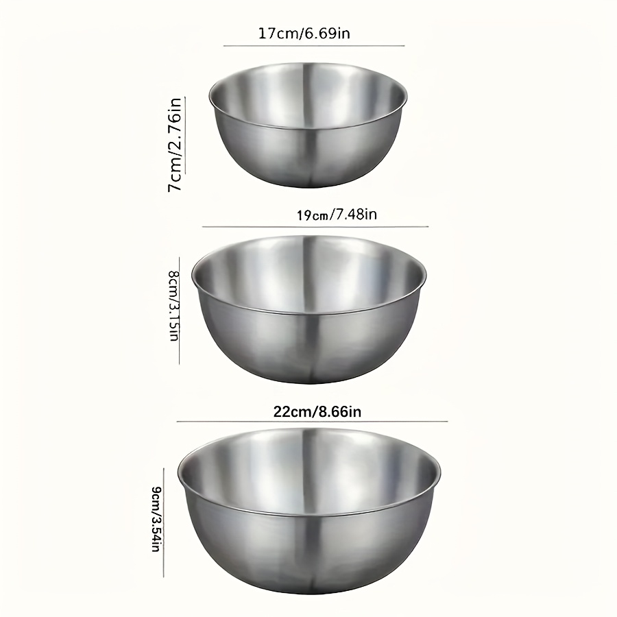 Juego de 3 tazones para ensala - Kitchen Baking Store reseña y precio