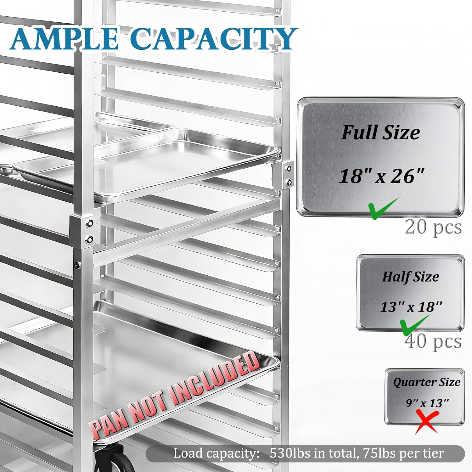 Carro de enfriamiento móvil co - Kitchen Baking Rack reseña y precio