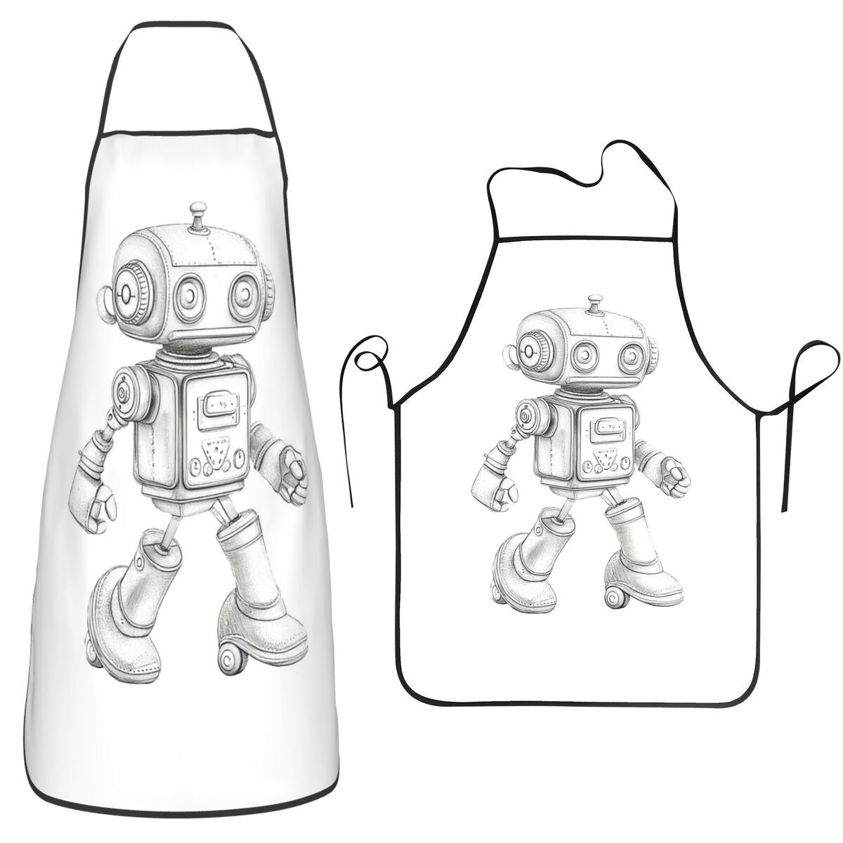 Delantal Retro con Diseño de R - Kitchen Robot Baking reseña y precio